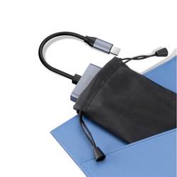 Akasa AK-CBCA32-18BK USB Hub 4 porty USB-A USB 3.2 Gen2 10 GBit/s s konektorem USB C hliník (eloxovaný) 10Gbps USB Type-C 4 Port Hub