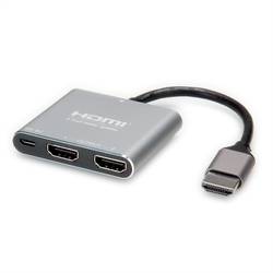 Value HDMI rozbočovač 3840 x 2160 Pixel hliník (kovový)