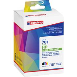 Edding Ink náhradní HP 912XL, 3YL84AE kompatibilní kombinované balení černá, azurová, purppurová, žlutá EDD-701 18-701