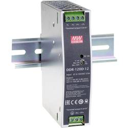 MW Mean Well DDR-120C-12 DC/DC měnič napětí na DIN lištu, 12 V/DC, 10 A, 120 W, výstupy 1 x