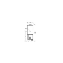 OSRAM HOMELIGHTING 4058075450042 LED Energetická třída (EEK2021) F (A - G) G9 válcový tvar 1.9 W = 20 W teplá bílá (Ø x v) 14 mm x 43 mm 3 ks