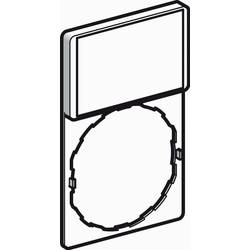 Schneider Electric ZBY6101 držák štítků se štítkem (d x š) 50 mm x 30 mm bez potisku černá, červená 1 ks