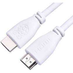 Raspberry Pi® CPRP020-W HDMI kabel Raspberry Pi® [1x HDMI zástrčka - 1x HDMI zástrčka] 2.00 m bílá