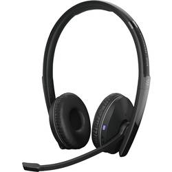 EPOS Headset Headset otevřená (On Ear) Bluetooth® stereo černá Potlačení hluku regulace hlasitosti, Vypnutí zvuku mikrofonu telefon
