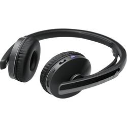 EPOS Headset Headset otevřená (On Ear) Bluetooth® stereo černá Potlačení hluku regulace hlasitosti, Vypnutí zvuku mikrofonu telefon