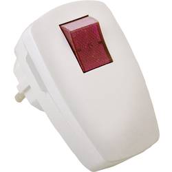 AS Schwabe 45034 zástrčka plast s vypínačem 230 V bílá IP20