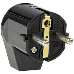 AS Schwabe 45042 úhlová zástrčka SchuKo plast 230 V černá IP20