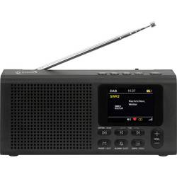 Dynavox DBT200 208053 kapesní rádio, DAB+, FM, Bluetooth, DAB+, černá