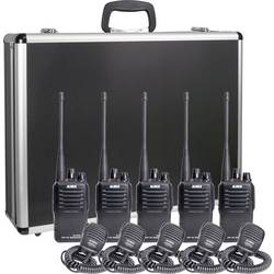 Alinco Team-Set DJ-VX-46 + EMS-76 150102 PMR radiostanice sada 5 ks