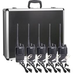 Alinco Team-Set DJ-VX-46 + KEP-24-AL 150101 PMR radiostanice sada 5 ks
