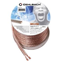 Oehlbach 105 reproduktorový kabel 2 x 1.5 mm² transparentní 20 m