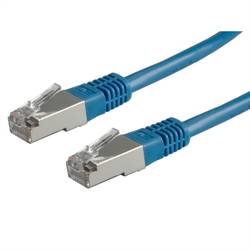 Value 21.99.0815 RJ45 síťové kabely, propojovací kabely CAT 6 S/FTP 1.50 m modrá dvoužilový stíněný 1 ks
