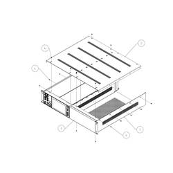 Rohde & Schwarz 3638.7813.02 HZN96 montážní kit Montážní sada 19 2HE 1 ks