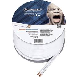 Oehlbach 196 reproduktorový kabel 2 x 2.5 mm² bílá 20 m