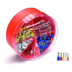 Weidmüller 9025900000 sada dutinek 0.5 mm², 0.75 mm², 1 mm², 1.5 mm², 2.5 mm² částečná izolace oranžová, bílá, žlutá, červená, modrá 400 ks Box