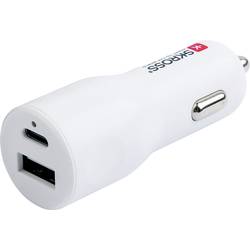 Skross Dual Car nabíječka 20 W PD Proudová zatížitelnost (max.)=3.00 A 12 V na 5 V, 12/24 V, 24 V na 5 V