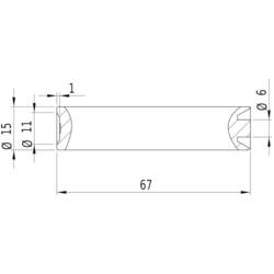 Laserfuchs laserový modul lineární červená 5 mW LFL650-5-4.5(15x68)60