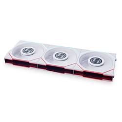 Lian Li UNI FAN TL LCD Series, 3er Pack + Controller PC větrák s krytem bílá (š x v x h) 124 x 120 x 28 mm včetně LED osvětlení, Včetně ovladače ventilátoru,