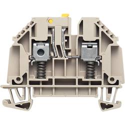 W-terminal with external tensioning, Test-disconnect terminal, Rated cross-section: 4 mm², Screw connection, WTR 4 SL 7910270000 Tmavě béžová Weidmüller 50 ks