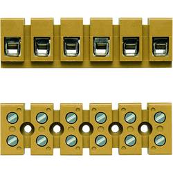 Multipin terminal strip, Single- and multi-pole terminal strip, Rated cross-section: 6 mm², Screw connection, Direct mounting MK 6/5/E 7906250000 středně