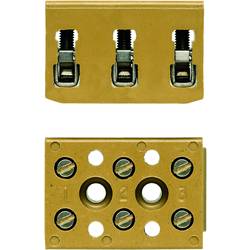 Multipin terminal strip, Single- and multi-pole terminal strip, Rated cross-section: 4 mm², Screw connection, Direct mounting BK 6/E 7906090000 středně