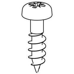Accessories, Fixing screw LKSC M2,9X13VZ 4011200000 Weidmüller 100 ks