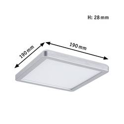 Paulmann 71007 P Atria Shine 11,2W 4000K 190x190 ch m K LED stropní svítidlo LED 11.2 W chrom (matný)