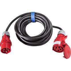 SIROX 362.025 napájecí prodlužovací kabel 16 A černá 25 m H07RN-F 5G 1,5 mm² s fázovým měničem