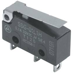 Omron SSG-01L1H mikrospínač 30 V/DC 0.1 A 1x zap/(zap) 1 ks Bag