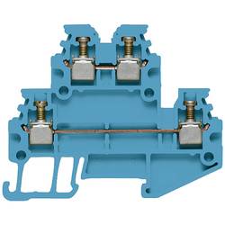 Weidmüller 1754180000 dvojitá svorka 1.5 mm šroubovací modrá 100 ks