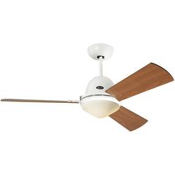 CasaFan Libeccio stropní ventilátor (Ø x v) 142 cm x 285 mm Barva listu: třešeň, javorová, šedá, bílá Barva pouzdra: lakovaná bílá