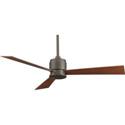 Fanimation Zonix SN stropní ventilátor (Ø x v) 132 cm x 393 mm Barva listu: třešeň, ořechová Barva pouzdra: niklová (satinovaná)