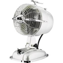 CasaFan Retrojet stolní ventilátor, 24 W, (Ø x v) 18.2 cm x 32 cm, stříbrná, chrom, 301503