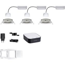5181 smik Gateway + EBL Nova RGBW Paulmann Home sada Smart Home System 15.6 W teplá bílá až denní bílá, RGBW železo (kartáčované)