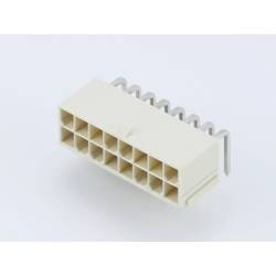Molex vestavná zásuvková lišta (standardní) 16, rozteč 4.20 mm, 874271602, 1 ks Tray