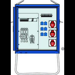 AS Schwabe V-E 2 44 kVA elektrický rozvaděč na stavbu 61842 400 V 63 A