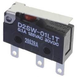 Omron D2SW-01L1T mikrospínač 30 V/DC 0.1 A 1x zap/(zap) 1 ks Bag