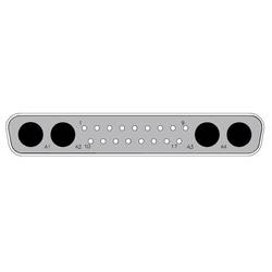 Molex 1731070604 zástrčka D-SUB Pólů: 21 pájecí piny 1 ks Bulk