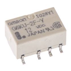 Omron, G6KU-2F-Y-DC12 SMD relé, bistabilní, 1 cívka, 30 V/DC, 1 A, 1 ks