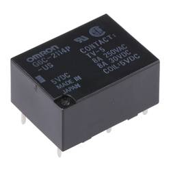 Omron, G6C-2114P-US-DC5 napájecí relé, monostabilní, 1 cívka, 125 V/DC, 8 A, 1 ks