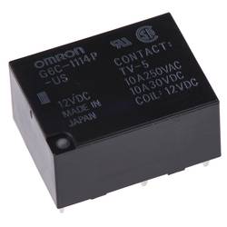 Omron, G6C-1114P-US-DC12 napájecí relé, monostabilní, 1 cívka, 30 V/DC, 10 A, 1 ks