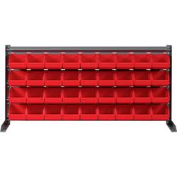 SWG 9620475 nástěnný panel, včetně pevných skladovacích krabic , (d x š x v) 1020 x 200 x 480 mm, červená, 1 ks