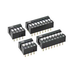 Omron A6E-8104-N DIP spínač Pólů 8 THT 1 ks Bag