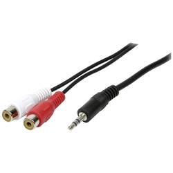 LogiLink CA1045 cinch / jack audio kabel 5.00 m černá (matná)
