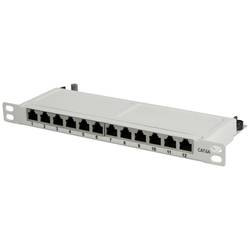 LogiLink NP0065 12 portů patch panel 254 mm (10) CAT 6A 0.5 U černá