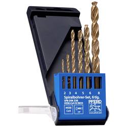 PFERD TOOLS 25298004 sada spirálových vrtáku do kovu, 6dílná, 1 sada
