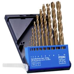 PFERD TOOLS 25298002 sada spirálových vrtáku do kovu, 10dílná, 1 sada