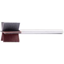 PFERD TOOLS 44403254 Vějířová bruska KOŇOVITÝ PFERD Ø 25 x 20 mm, Ø 6 mm, délka 60 mm, lamely 6x2 lamelová pole A120 pro jemné broušení a konečná úprava Průměr