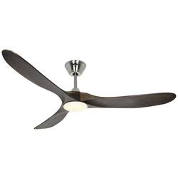 CasaFan ECO GENUINO-L 152 BN-NB stropní ventilátor 16.5 W (Ø x v) 1520 mm x 340 mm chrom s dálkovým ovládáním, vhodný i pro zimní provoz