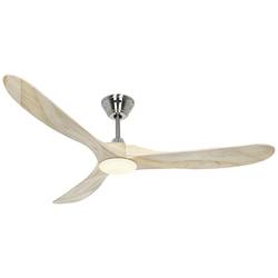 CasaFan ECO GENUINO-L 152 BN-NT stropní ventilátor 16.5 W (Ø x v) 1520 mm x 340 mm chrom s dálkovým ovládáním, vhodný i pro zimní provoz